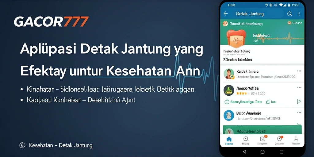 Tampilan utama GACOR777 menampilkan pengukuran detak jantung real-time.