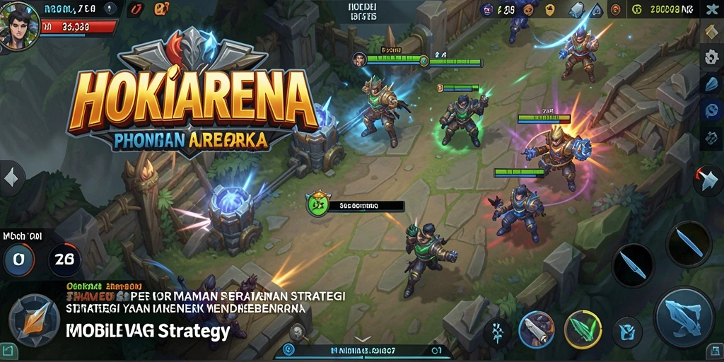 Antarmuka HOKIARENA dengan strategi mendebarkan dan grafis menawan.