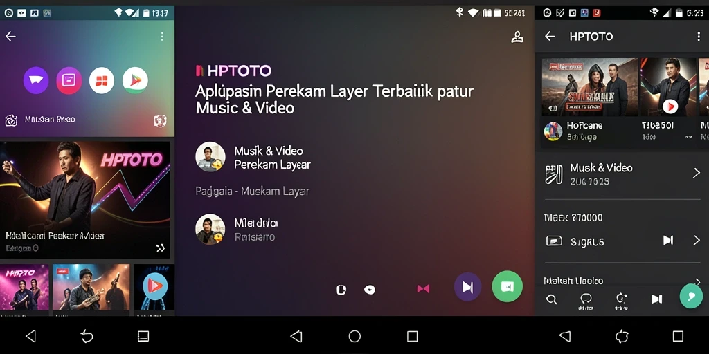 Antarmuka HPTOTO menampilkan fitur perekam layar yang intuitif.
