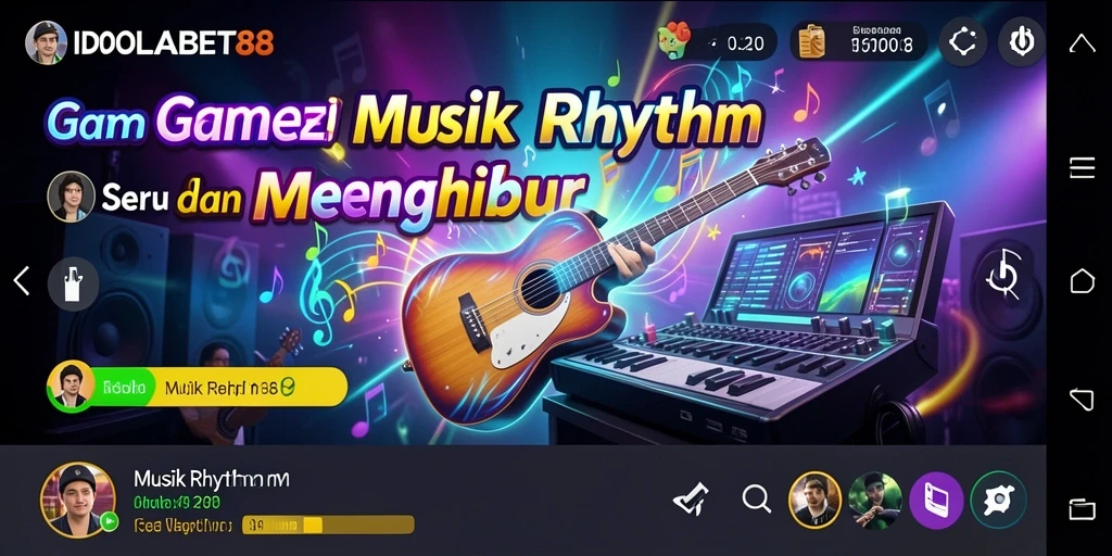 Antarmuka <strong>IDOLABET88</strong> yang menarik menawarkan pengalaman bermain Musik Rhythm yang seru.