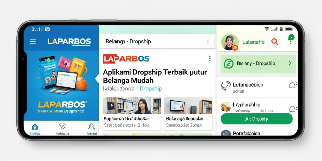 Tampilan antarmuka pengguna LAPARBOS yang sederhana dan efisien.